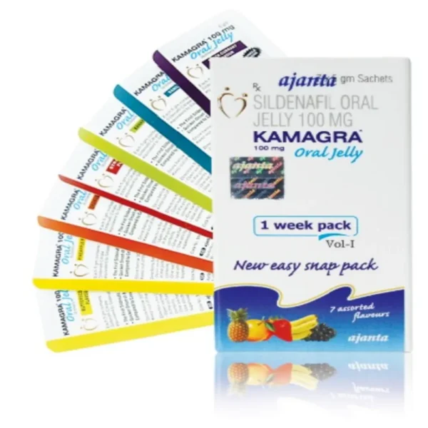 Kamagra Oral Jelly Pack 7 X 100 Mg, Ajanta Pharma